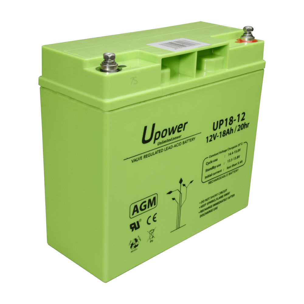 12 volt Batterij 18Ah - Meko Security