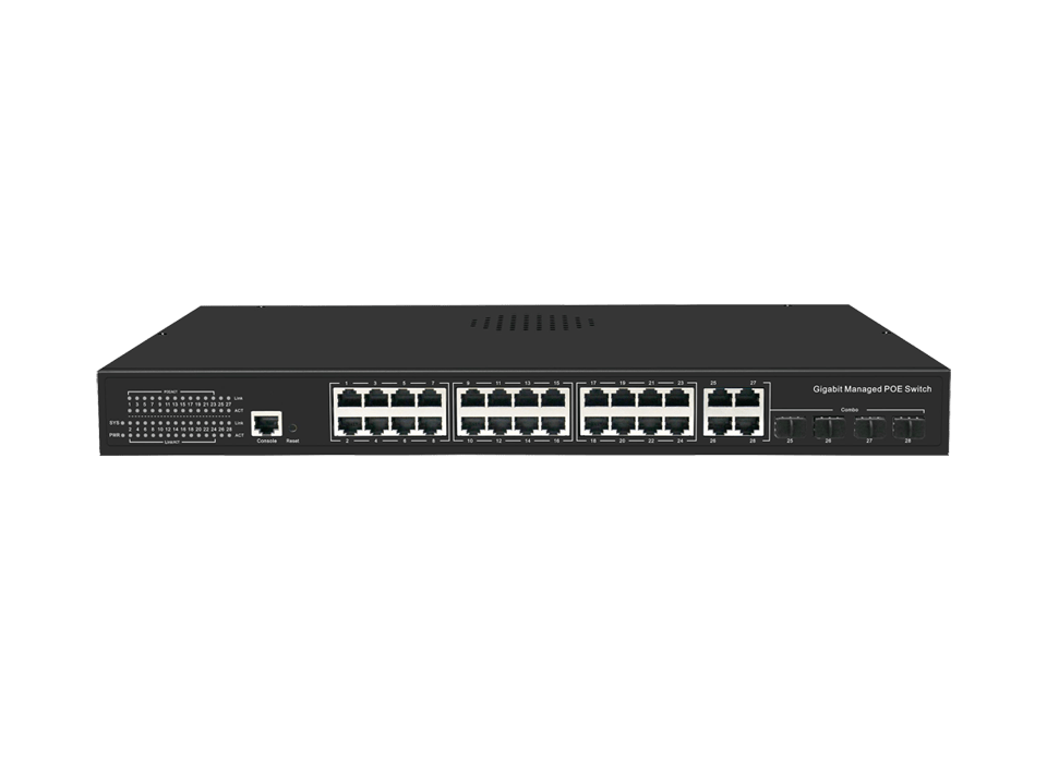 24 Poort Gigabit POE Switch - Meko Security