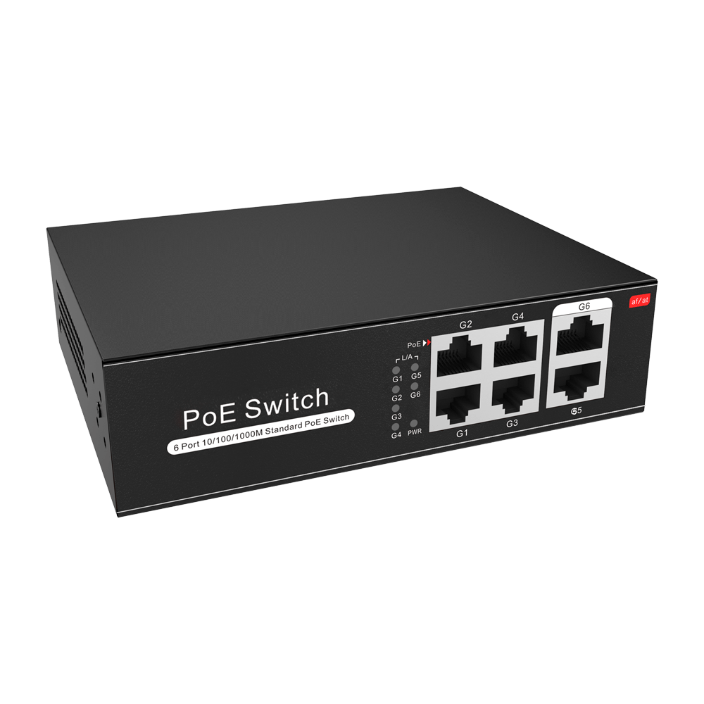 4 Poort Netwerk POE Switch - Meko Security