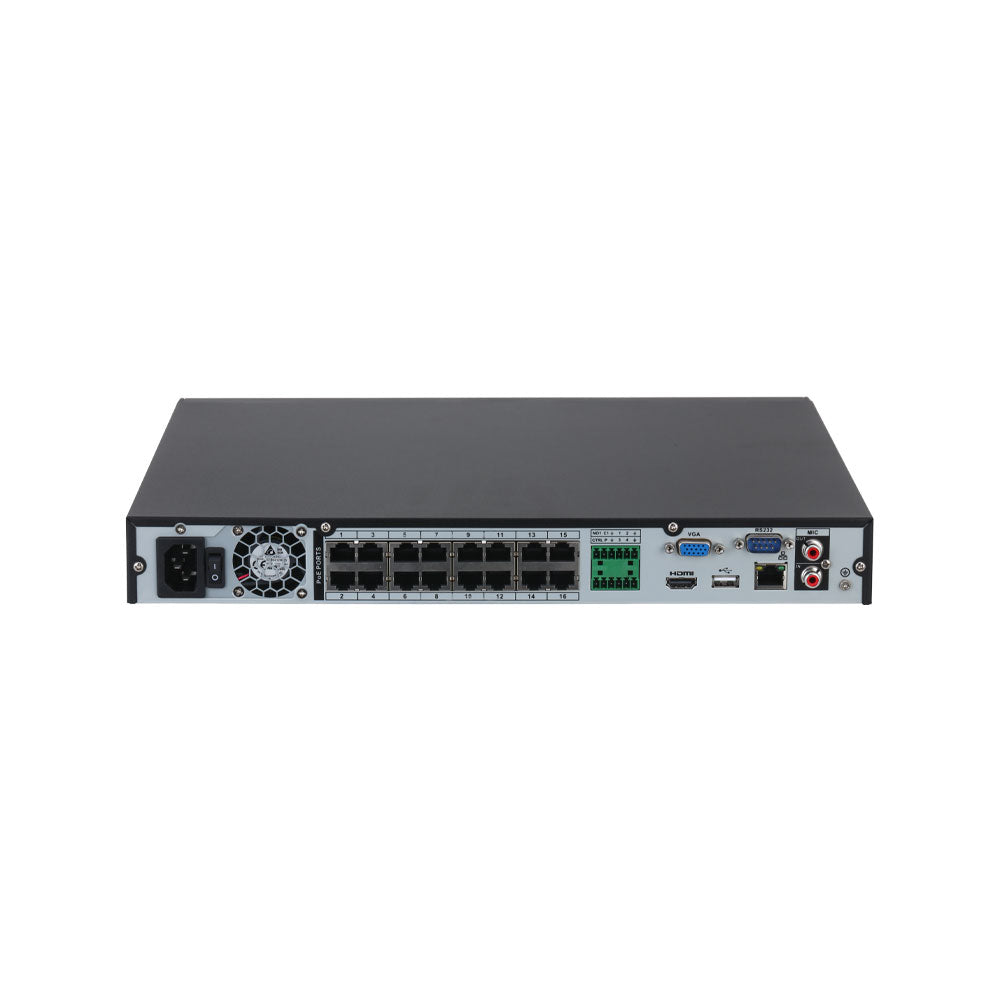 Dahua 16 Kanaals Netwerk Recorder PoE 4K AI