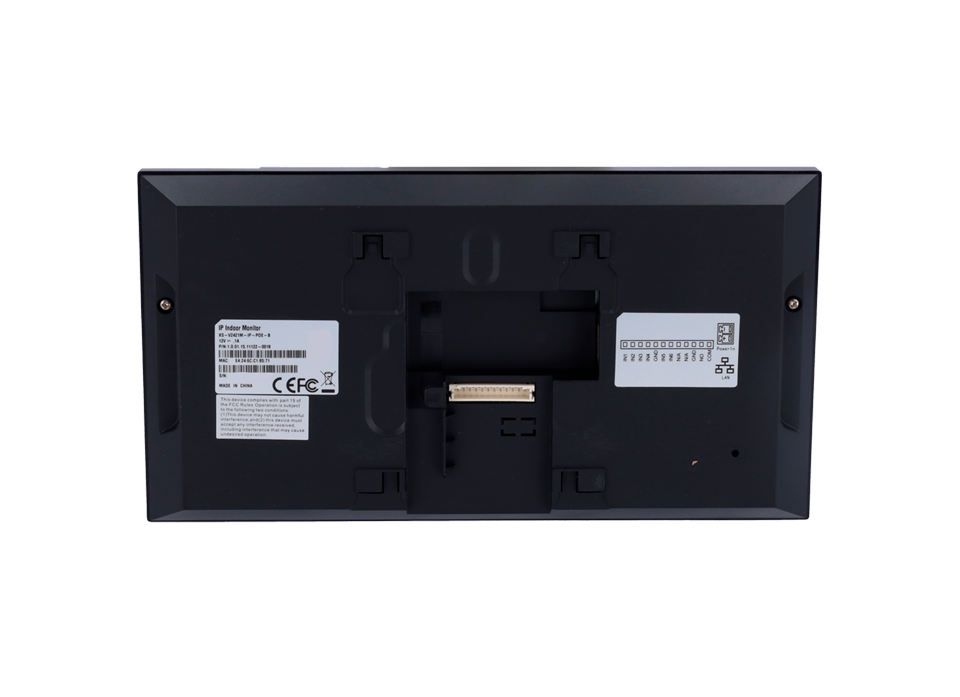 Intercom Binnenpost PoE Zwart