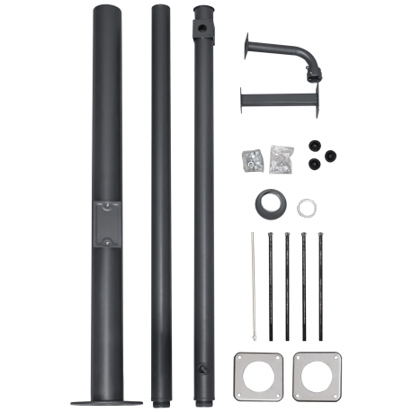 Modulaire Cameramast 3.5 Meter Antraciet