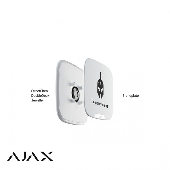 Ajax StreetSiren DoubleDeck Brandplate wit, 10 stuks