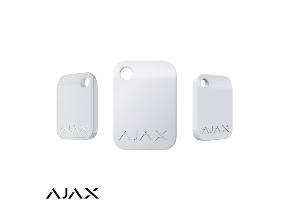 Ajax Sleuteltag per 3 stuks, Wit