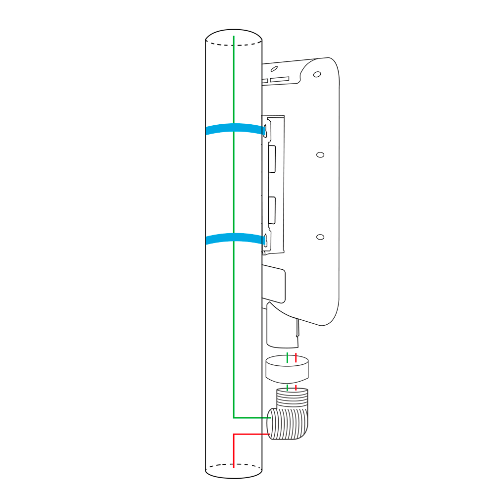 4 Poort IP65 POE Netwerk Switch Gigabit - Meko Security