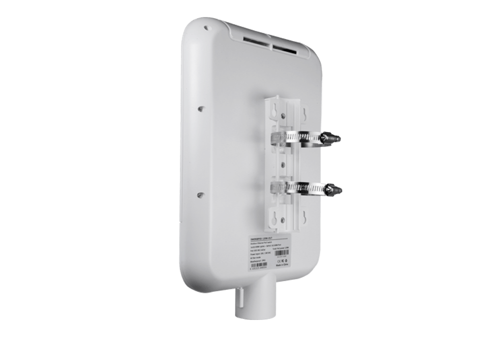 4 Poort IP65 POE Netwerk Switch Gigabit - Meko Security