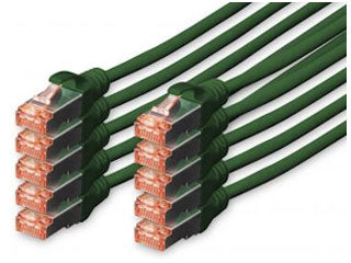 Patchkabel 1m Cat6 S-FTP Groen 10 Pack