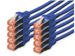 Patchkabel 1m Cat6 S-FTP Blauw 10 Pack
